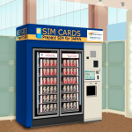 プリペイドSIMの自動販売機を設置「NTTコム、SIM開通機能を搭載した訪日外国人向け」